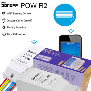 [variant_title] - Sonoff Pow R2 Smart Wifi Switch Controller With Real Time Power Consumption Measurement 15A/3500W Smart Home Device Via Android
