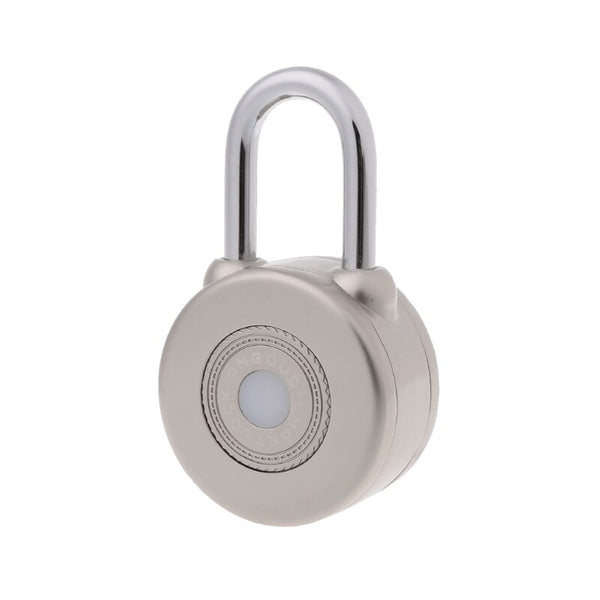 Silver - Electronic Wireless Lock Keyless Smart Bluetooth Padlock Master Keys Types Lock with APP Control for Bike Motorycle Home Door