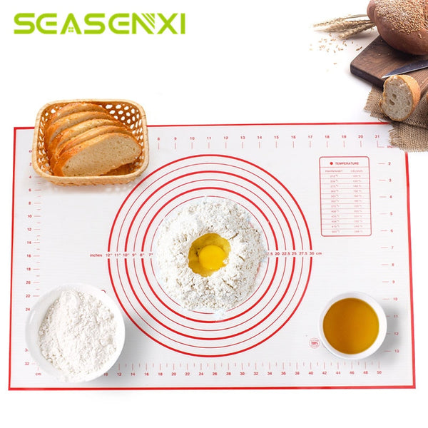 [variant_title] - Silicone Baking Mats Sheet Pizza Dough Non-Stick Maker Holder Pastry Kitchen Gadgets Cooking Tools Utensils Bakeware Accessories