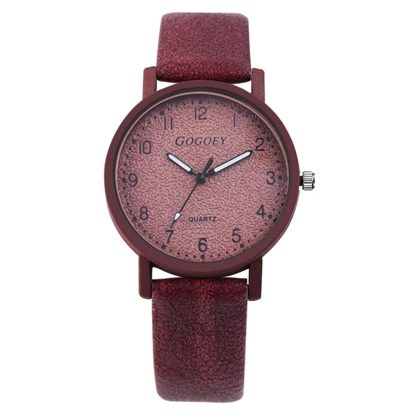 red - Gogoey Women's Watches Fashion Ladies Watches For Women Bracelet Relogio Feminino Clock Gift Wristwatch Luxury Bayan Kol Saati