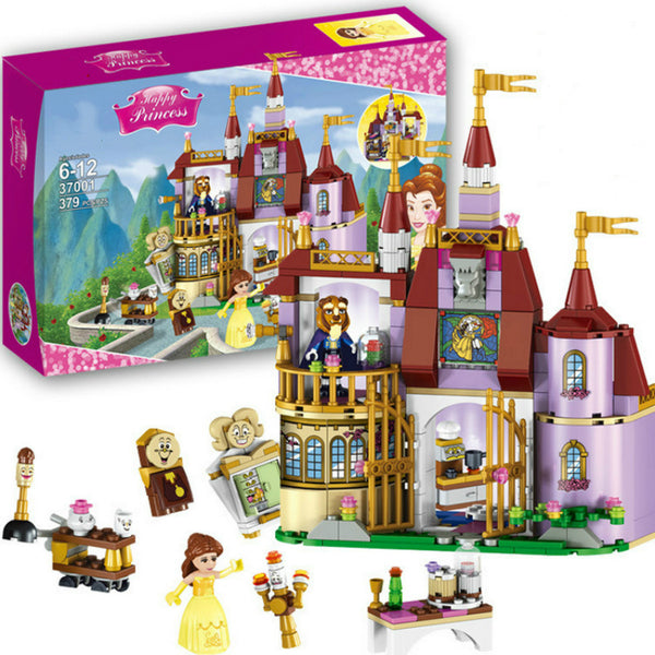 37001 no box - 37001 Princess Belles Enchanted Castle Building Blocks for Girl Friends Kids Model Marvel Compatible with Legoe Toys Gift