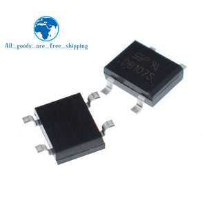 Default Title - 10PCS SMD DB107 DB107S 1A 1000V Single Phases Diode Rectifier Bridge