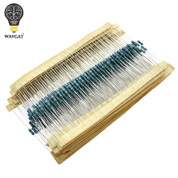 AEAK 600PCS /Set 1/4W Resistance 1% 30 Kinds Each Value Metal Film Resistor Assortment Kit resistors