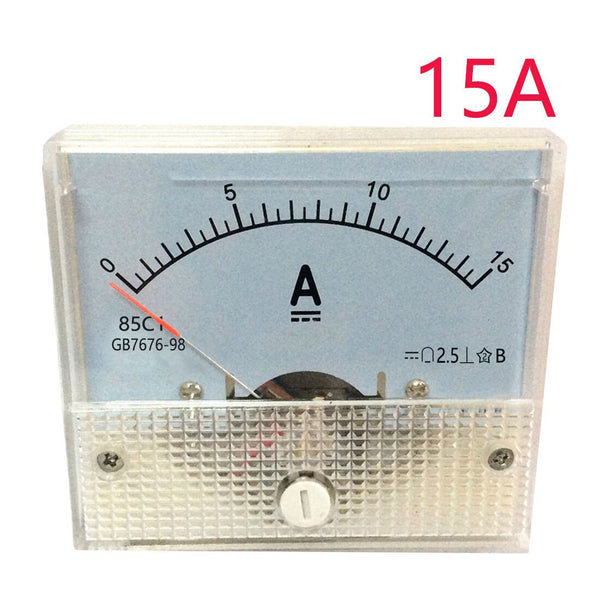 0-15A - 85C1-A DC Analog Amperemeter Panel Meter Gauge 1A 2A 3A 5A 10A 20A 30A AMP Gauge Current Mechanical Ammeters
