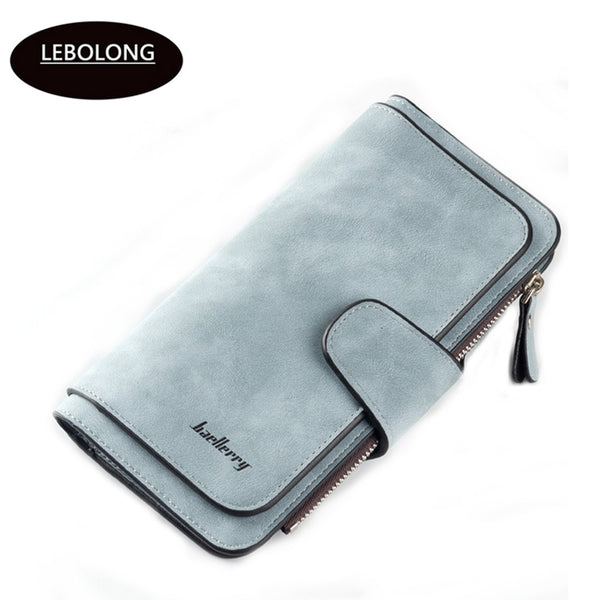 [variant_title] - Hot sales Brand Wallet Women Scrub Leather Lady Purses High Quality Ladies Clutch Wallet Long Female Wallet Carteira Feminina