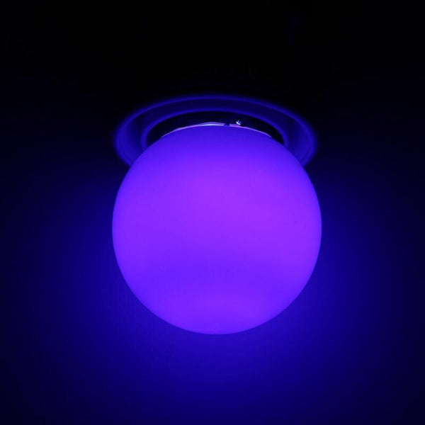 Blue - 3W E27 LED Light Bulb Round Shaped Colorful Globe Light Bulb Home Bar Party Festival Decorative Lamp Lighting