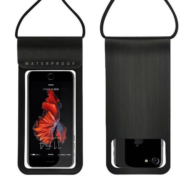 Black / TPU / Case & Strap - 6.0 Waterproof Phone Case Cover Touchscreen Cellphone Dry Diving Bag Pouch with Neck Strap for iPhone Xiaomi Samsung Meizu
