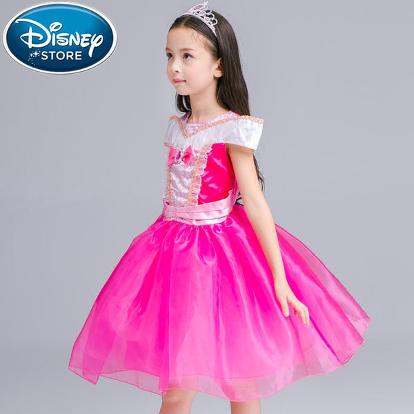 [variant_title] - Disney Frozen dress winter Christmas party kids elza Girl Elsa Anna Children hood Christmas gift christmas costume for girls