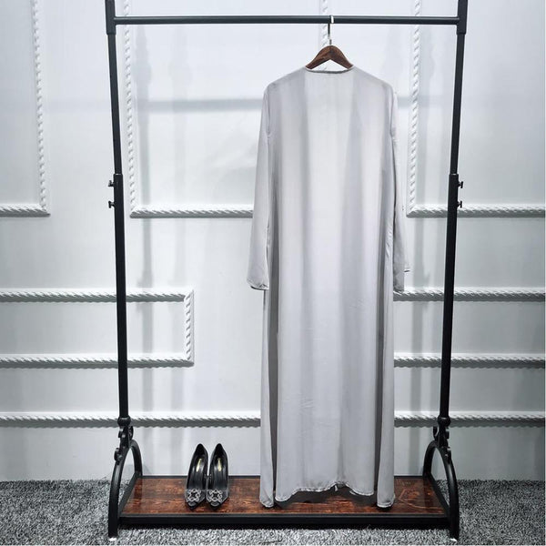 [variant_title] - Muslim Women Maxi Dress Plus Size Robe Embroidery Abaya Open Cardigan Dubai Paryer Ramadan Casual Kaftan Long Dress Abay