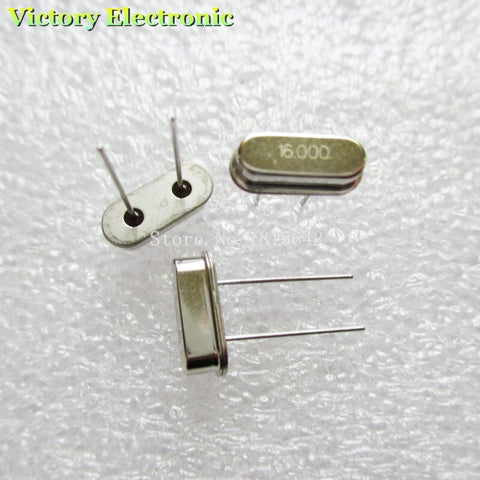 Default Title - 10PCS/Lot Crystal Oscillator Crystal Resonator 16MHz 16M 16.000MHz 16.000M 16.000 49S HC-49S DIP-2 Passive crystal Quartz