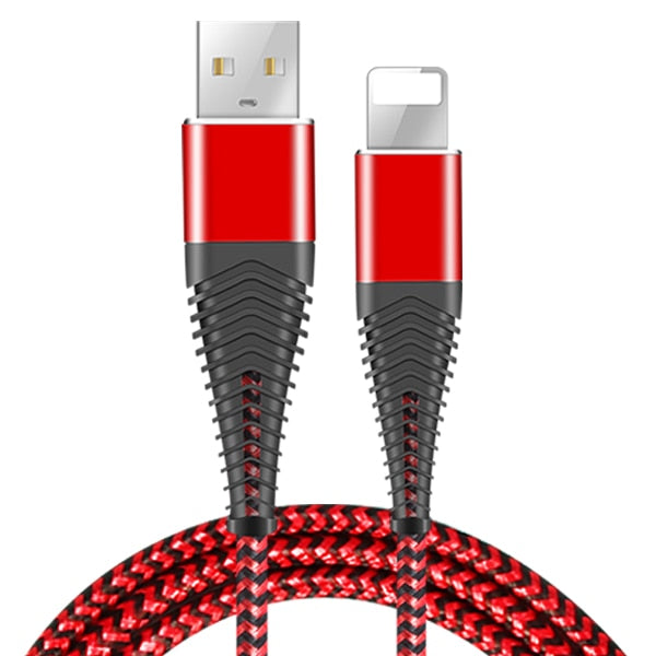 Red / 0.5m - Coolreall USB Cable for iPhone Xs max Xr X 8 7 6 plus 6s 5 s plus iPad 2.4A Fast Charging Cable Cord Mobile Phone Usb Data Cable