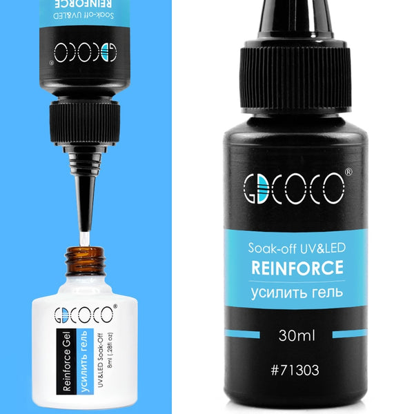 Reinforce 30ml - #86102 GDCOCO 2019 New Arrival Primer Gel Varnish Soak Off UV LED Gel Nail Polish Base Coat No Wipe Top Color Gel Polish