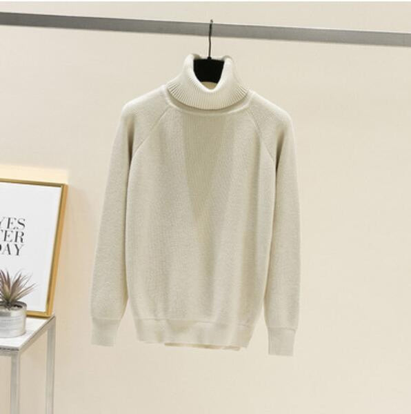 ONLYSVTER Thick Oversized Loose Turtleneck Women Pullover Sweater Autumn Winter Warm Jumper Top Knitted Soft Female Sweater Top