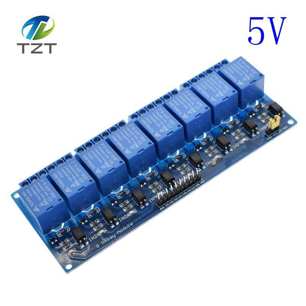 8 channel 5v - TZT 5v 1 2 4 6 8 channel relay module with optocoupler. Relay Output 1 /2 /4 /6 / 8 way relay module 12V  for arduino blue