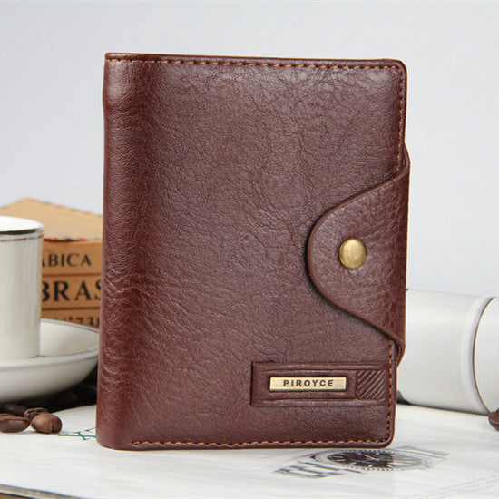 Vertical coffee - 2018 New brand high quality short men's wallet ,Genuine leather qualitty guarantee purse for male,coin purse, free shipping