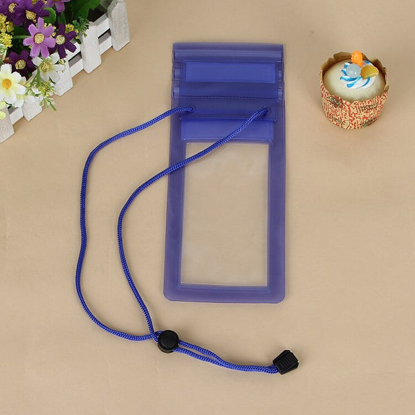 Blue - Waterproof Underwater PVC Package Pouch Diving Bags For iPhone Outdoor Mobile Phone Pocket Case For Samsung Xiaomi HTC Huawei