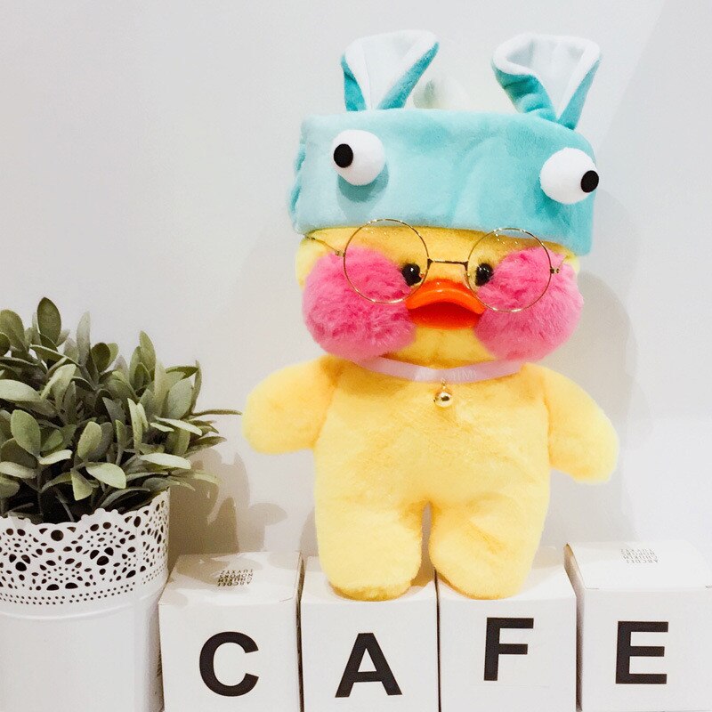 1 / 30cm - Lalafanfan Plush Stuffed Toys Doll Kawaii Cafe Mimi Yellow Duck Lol Change Clothes Plush Toys Girls Gifts Toys For Children