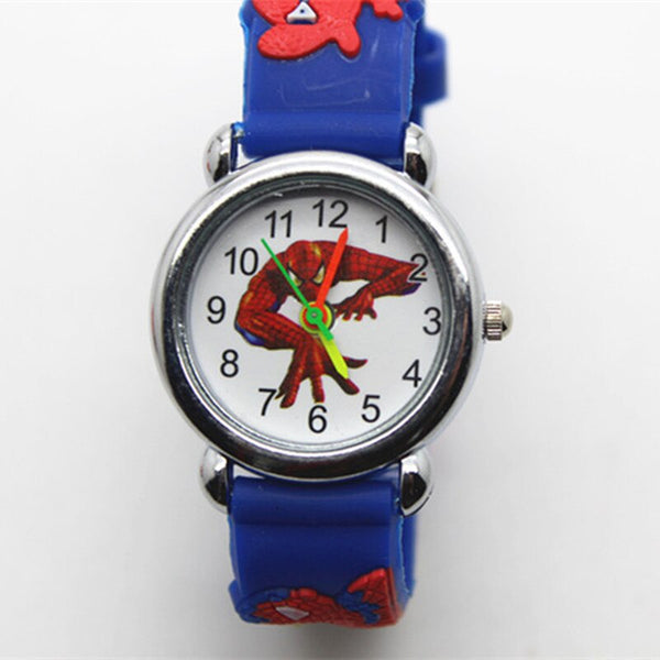 [variant_title] - 3D Spiderman Children's Watches For Boys Girls Clock Kids Watch Superhero Spider Man Silicone Children Watch Baby Birthday Gift