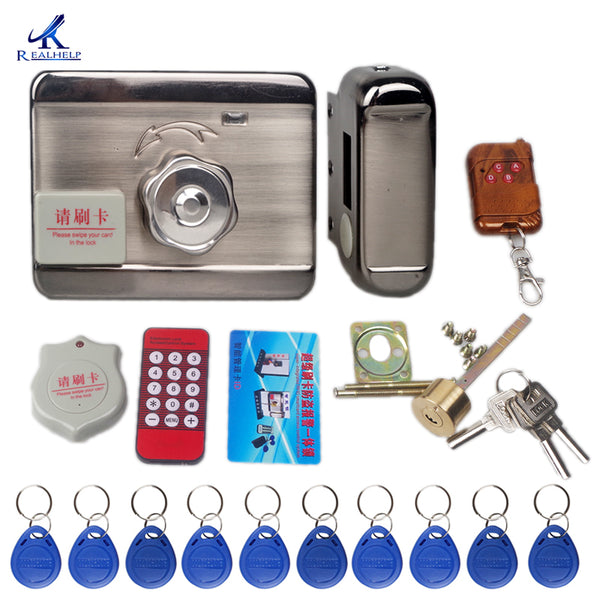 [variant_title] - Door Access Control System  Keyless Electronic Door Lock Swipe Card LOCK Remote control Lock Key Swipe Locks 1000Users
