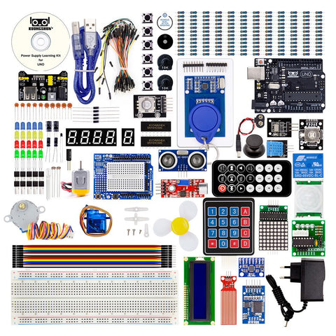 Default Title - KUONGSHUN UNO R3 Project Complete Starter Kit with Tutorial for Arduino diy kit With tutorial CD