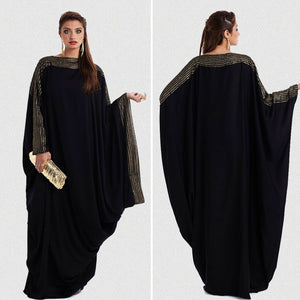 [variant_title] - plus size S~6XL quality new arab elegant loose abaya kaftan islamic fashion muslim dress clothing design women black dubai abaya