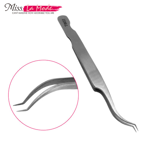 [variant_title] - Misslamode TW03 Tweezers Eyelash Extension Tool Eyelash Makeup Beauty Stainless Steel Tweezers