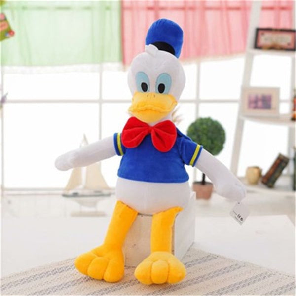 Donald - 30cm Mickey Mouse Minnie Donald Duck Daisy Plush Toys Cute Goofy Dog Pluto Dog Kawaii Stuffed Toys Children Gift