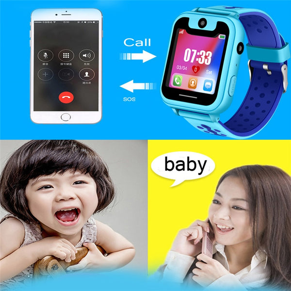[variant_title] - BANGWEI Children Phone Watch Child LBS Positioning Remote Monitoring Lighting SOS Emergency Phone Kid Smart Watch Voice chat