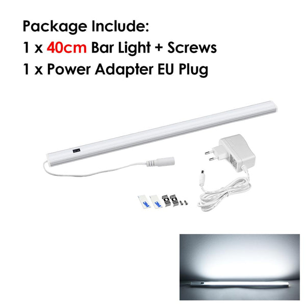 White 40cm - Kitchen Lights Accessories Hand Sweeping Sensor Under Cabinet Led Strip Bar Lights 5W 6W 7W DIY Kitchen Bedside Lights LED Lamp