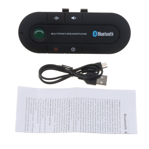 [variant_title] - Sun Visor Bluetooth Handsfree Car Kit 4.1 Wireless Audio Receiver Speakerphone MP3 Music Player Multipoint Noise Cancelling