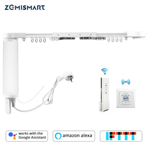 [variant_title] - Zemismart Smart Curtain Blind Motor Alexa Echo Google Home Tuya WiFi Control Broadlink RF Control Electric Stage Curtains