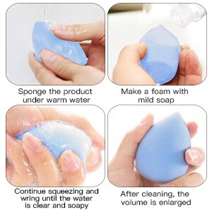 [variant_title] - NAQIER Makeup Puff Microfiber Velvet Sponges Makeup spong Powder beauty egg shaped Foundation Concealer Cream Face Cosmetic