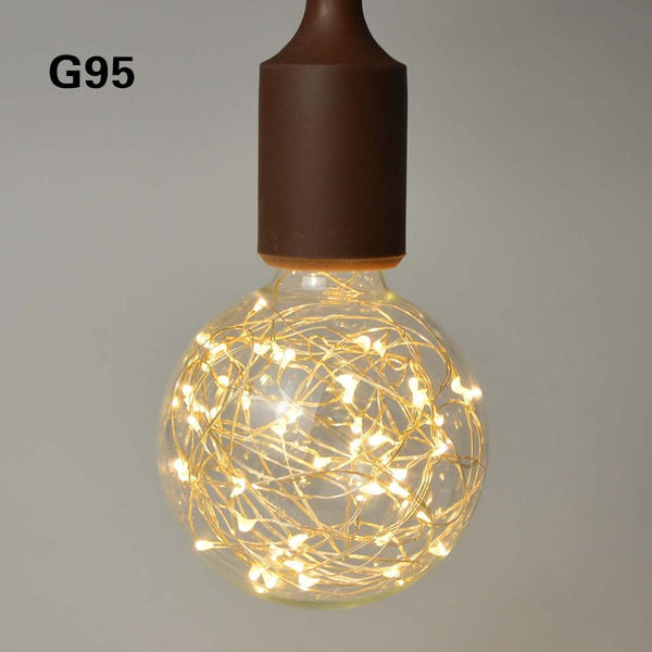 G95-200002984 - Creative  Edison Light Bulb Vintage Decoration LED Filament lamp Copper Wire String E27 110V 220V Replace Incandescent Bulbs