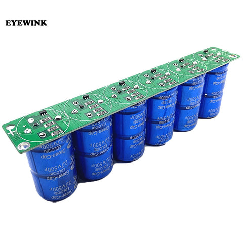 Default Title - Farad Capacitor 2.7V 500F 6 Pcs/1 Set Super Capacitance With Protection Board Automotive Capacitors