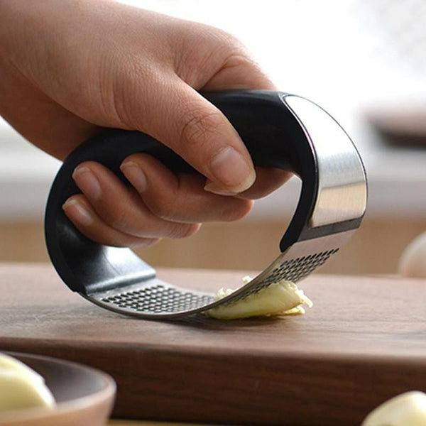 [variant_title] - Garlic Presser Curved Garlic Grinding Slicer Chopper Garlic Presses Cooking Gadgets Tool