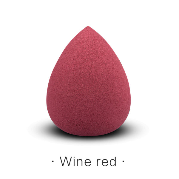 Waterdrop-Wine red - Beauty Makeup Sponge 1Pcs Foundation Powder Puff Smooth Latex Free Egg Shape Cosmetic Sponge Make Up Tools