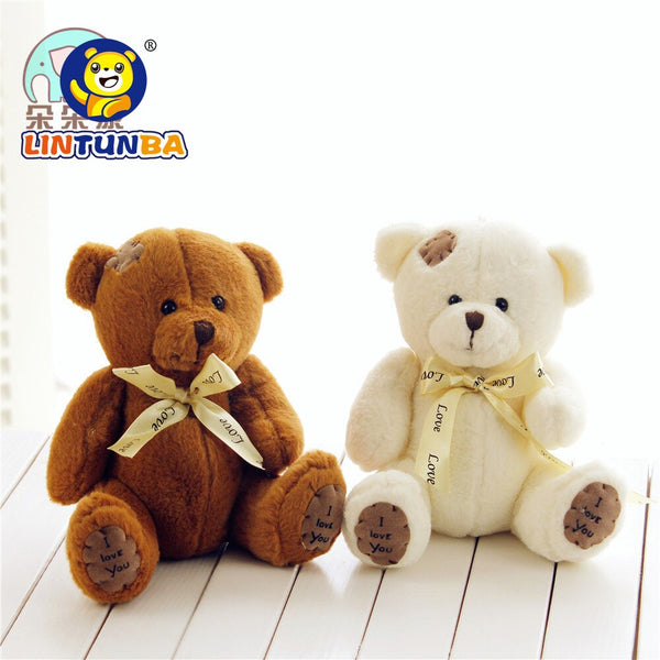 [variant_title] - 1pc 15cm Patch Bear Dolls Teddy Bear Soft Toy Bear Wedding Gifts Baby Toy Birthday gift brinquedos Soft toys