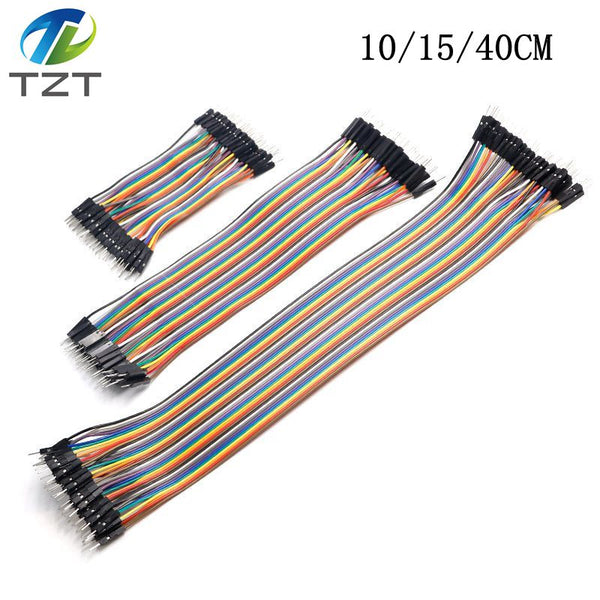 [variant_title] - TZT Dupont Line 10cm/15cm/40cm Male to Male + Female to Male and Female to Female Jumper Wire Dupont Cable for arduino DIY KIT