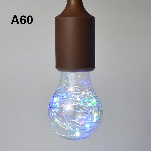 A60-200006152 - Creative  Edison Light Bulb Vintage Decoration LED Filament lamp Copper Wire String E27 110V 220V Replace Incandescent Bulbs