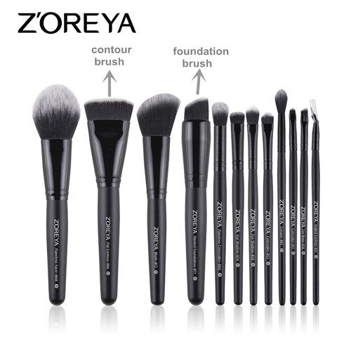 has foundation brush - ZOREYA Makeup Brushes 4/8/10/11/12/15pcs Professional Makeup Brush Set Many Different Model As Essential Cosmetics Tool