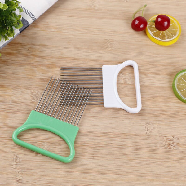 [variant_title] - Hot-Selling Creative kitchen tool vegetable fruit beef onion slicer cutting holder slicing cutter stainless steel meat needle