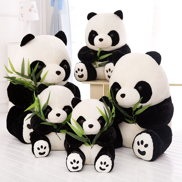 [variant_title] - 9-16cm 1 piece large size Panda Doll Plush Toy baby bear pillow panda cloth doll kids toys baby birthday gift for Children