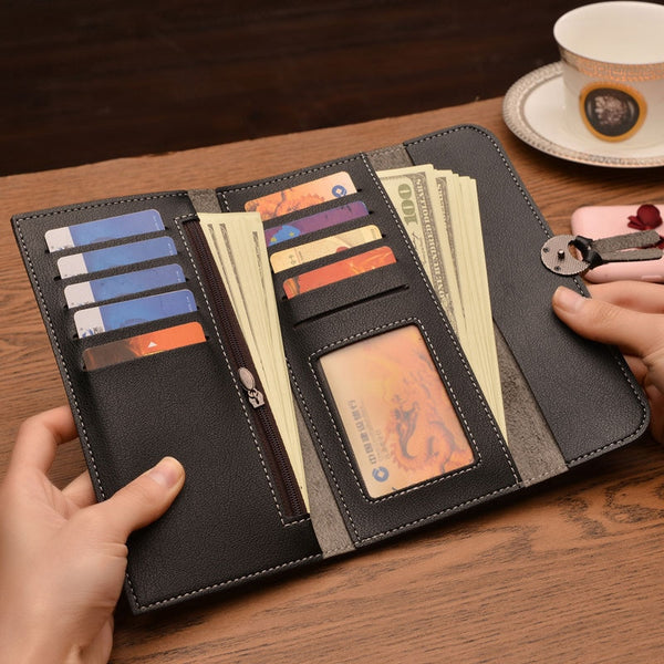 [variant_title] - 2018 Fashion Long Women Wallets High Quality PU Leather Women's Purse and Wallet Design Lady Party Clutch Female Card Holder