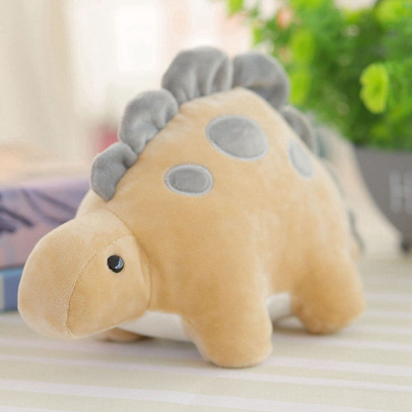 Brown - Pudcoco Toy Kids Baby Cute Dinosaur Plush Toy Stuffed Doll Throw Pillow Kid Gift