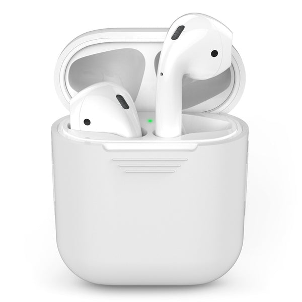 White - 1PCS TPU Silicone Bluetooth Wireless Earphone Case For AirPods Protective Cover Skin Accessories for Apple Airpods Charging Box