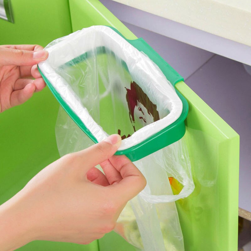 Default Title - Plastic Attach-A-Trash Hanging Trash Bag Holder Kitchen Bathroom Tool