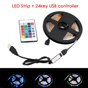 RGB / 1m - 5V RGB LED Strip USB 5 V Led Strip Light TV Backlight 2835 1 - 5 M Lighting Desktop 5 V Led Strip Lights Lamp Tape Diode Ribbon