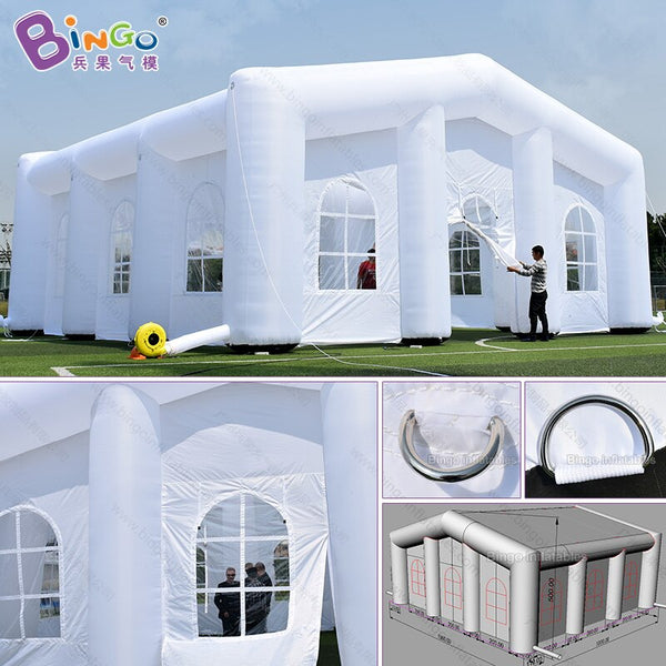 [variant_title] - Free Shipping 10X10X5 meters white color gaint inflatable tent advertising events blow up party tent toy tent