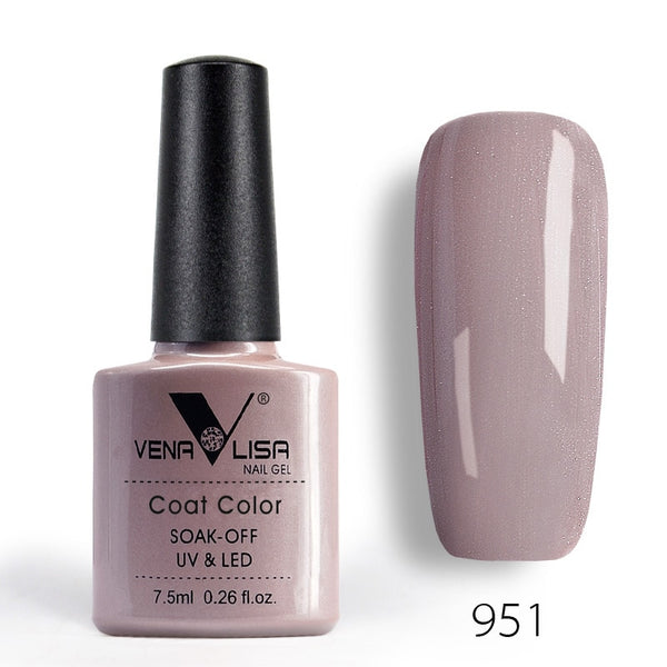 951 - New Free Shipping Nail Art Design Manicure Venalisa 60Color 7.5Ml Soak Off Enamel Gel Polish UV Gel Nail Polish Lacquer Varnish