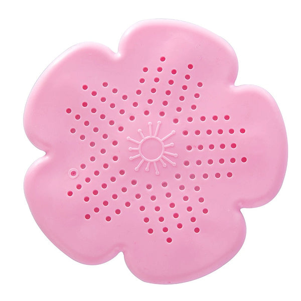 Pink - LeKing Kitchen Sink Drain Silicone Hair Catcher Bathroom Stopper Strainers Shower Cover Basin Sink Filters Floor Drain Kitchen